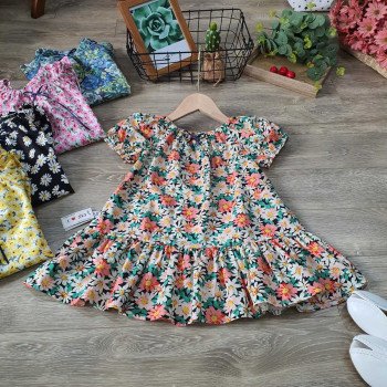 Váy đuôi cá tay búp size 2-6  - v60135